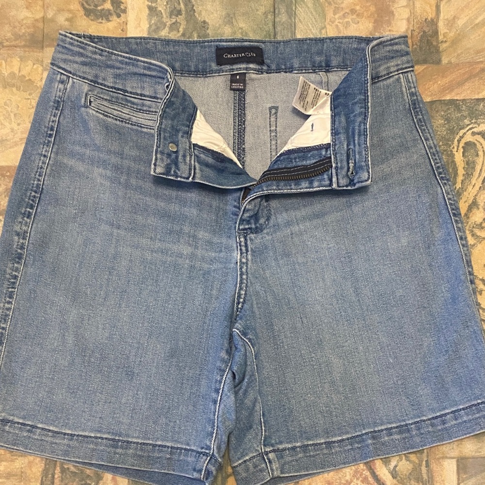 Charter Club Blue Jean Shorts